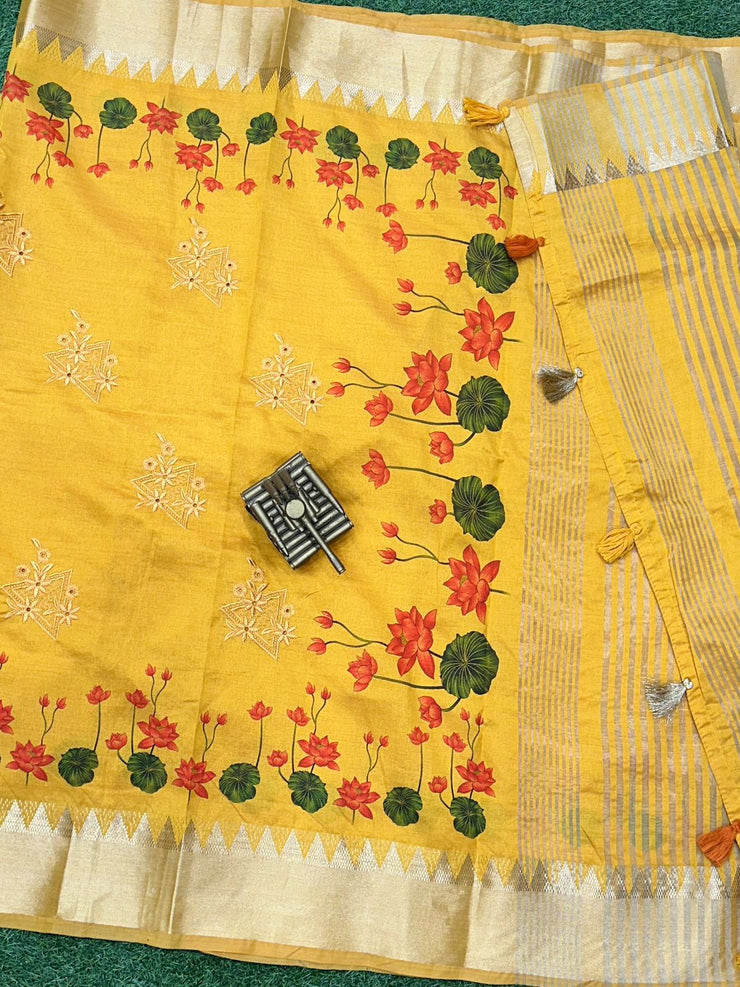 Assam silk with running Blouse