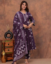 KURTA PANT WITH DUPATTA SUIT SET