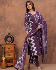 KURTA PANT WITH DUPATTA SUIT SET