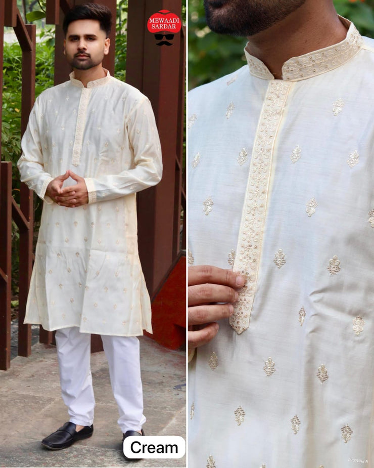 Men's Kurta Pyjama Set for Festivities