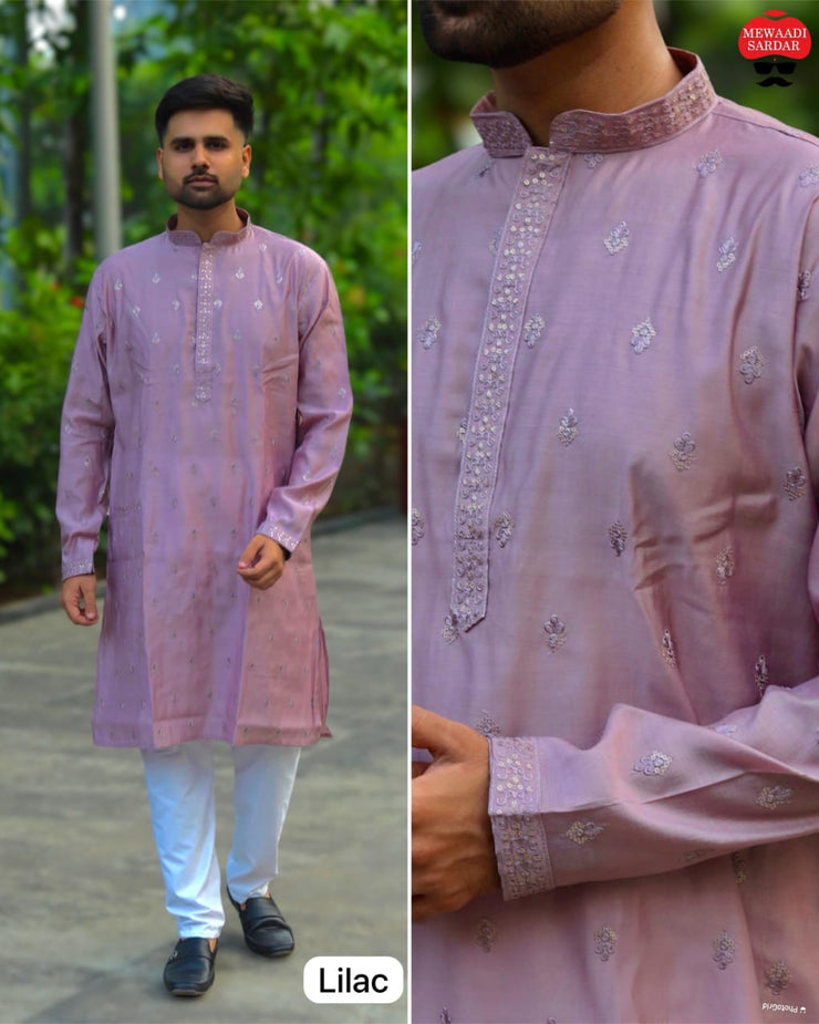 Men's Kurta Pyjama Set for Festivities