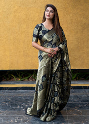 Pure Bandhej Silk Saree