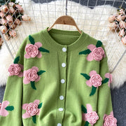 3D Flower Luxury Cardigan