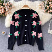 3D Flower Luxury Cardigan