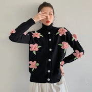 3D Flower Luxury Cardigan