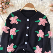 3D Flower Luxury Cardigan