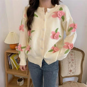 3D Flower Luxury Cardigan