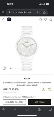 Rado True Round Thinline X Great Gardens of the World