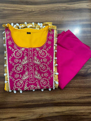 KAFTAN WITH PANT and SEQUENCES EMBROIDERY WORK