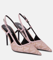 Miss Lein Versace Fabric Heels