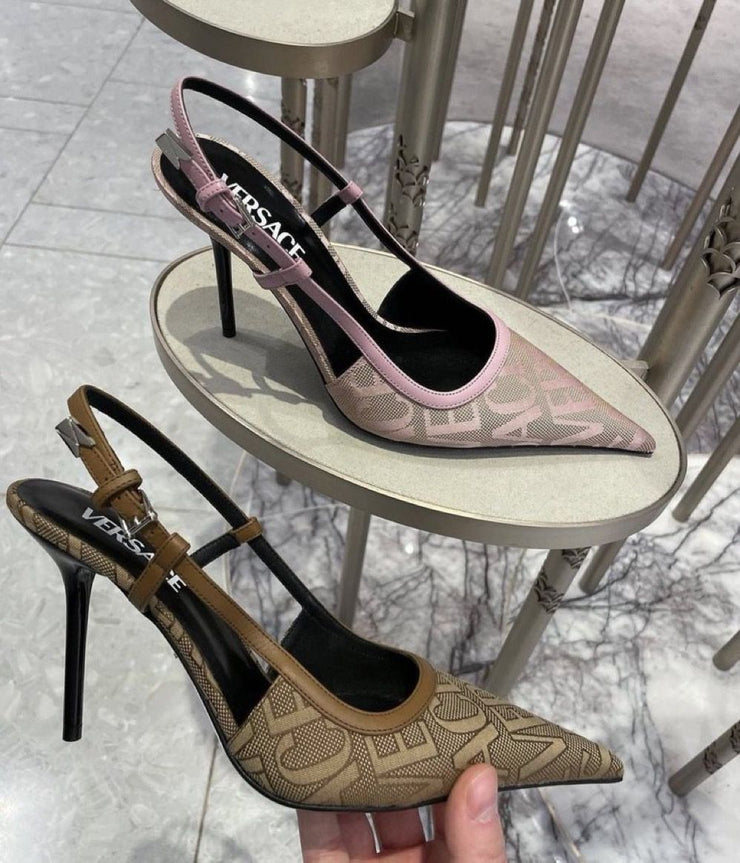 Miss Lein Versace Fabric Heels