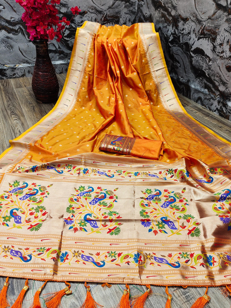 Authentic Paithani Silk Saree