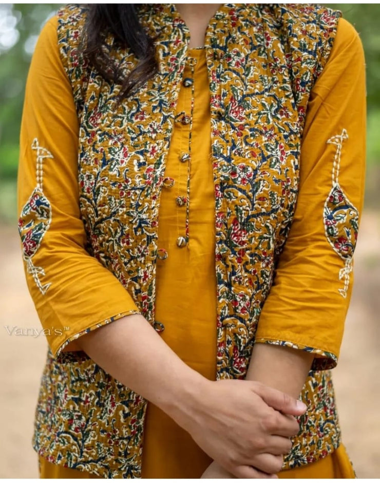 PREMIUM HEAVY Cotton KURTI PANT WITH Jacket