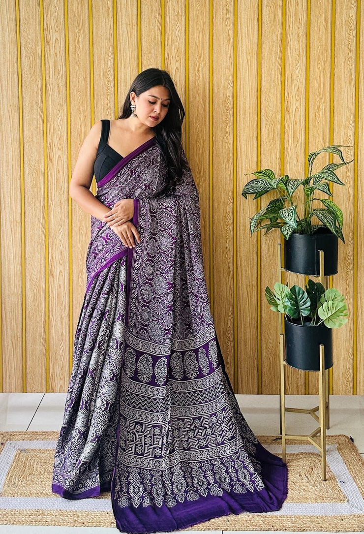 Lagdi Pure Gajji Soft Silk Saree