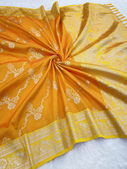 Premium Banarasi Soft Silk Sarees with silver zari jaal