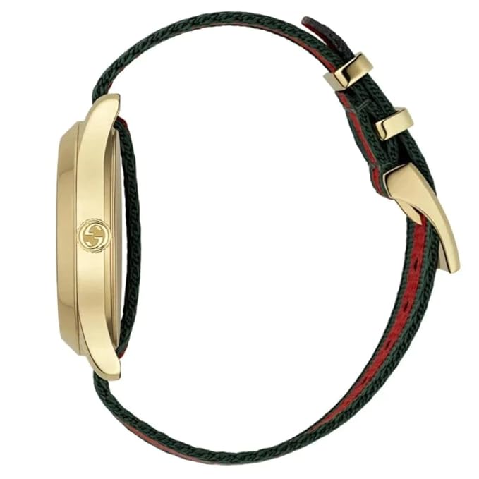 Gucci Quartz Gold and Nylon Casual Watch