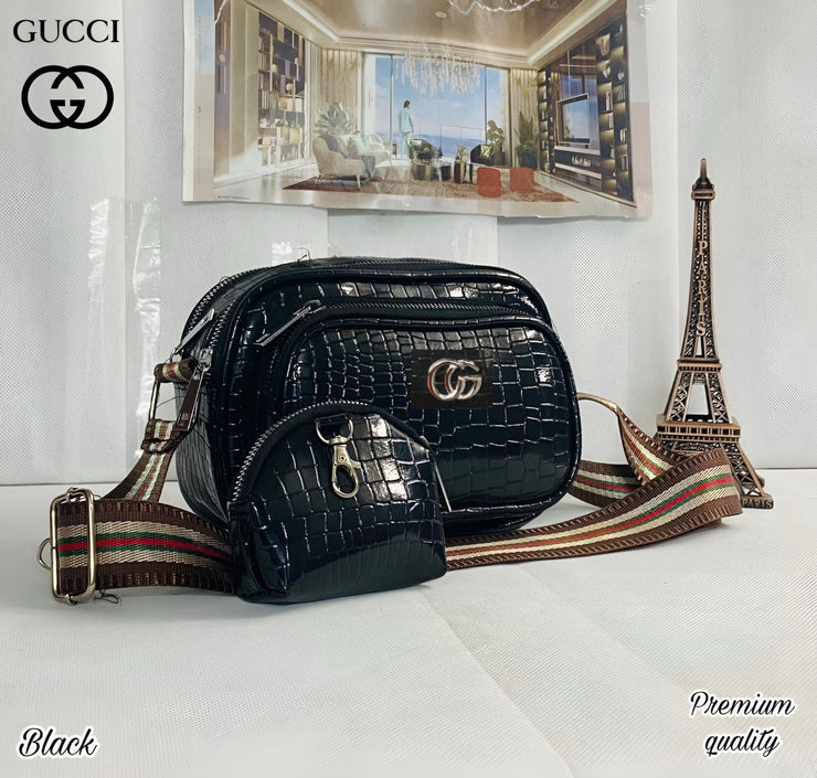 GUCCI - 4 zipper lady cross body sling