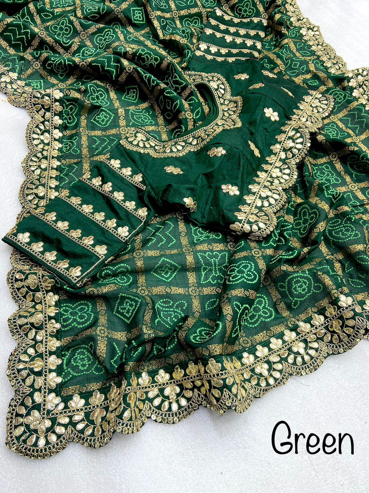 Beautiful vhichitra saree with rich look khadi print