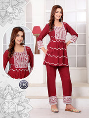 KURTI CO-ORD SET WITH STYLISH PATTERN