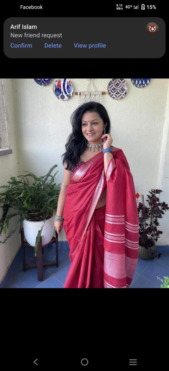 Cotton Linen Salub Sarees from Bihar