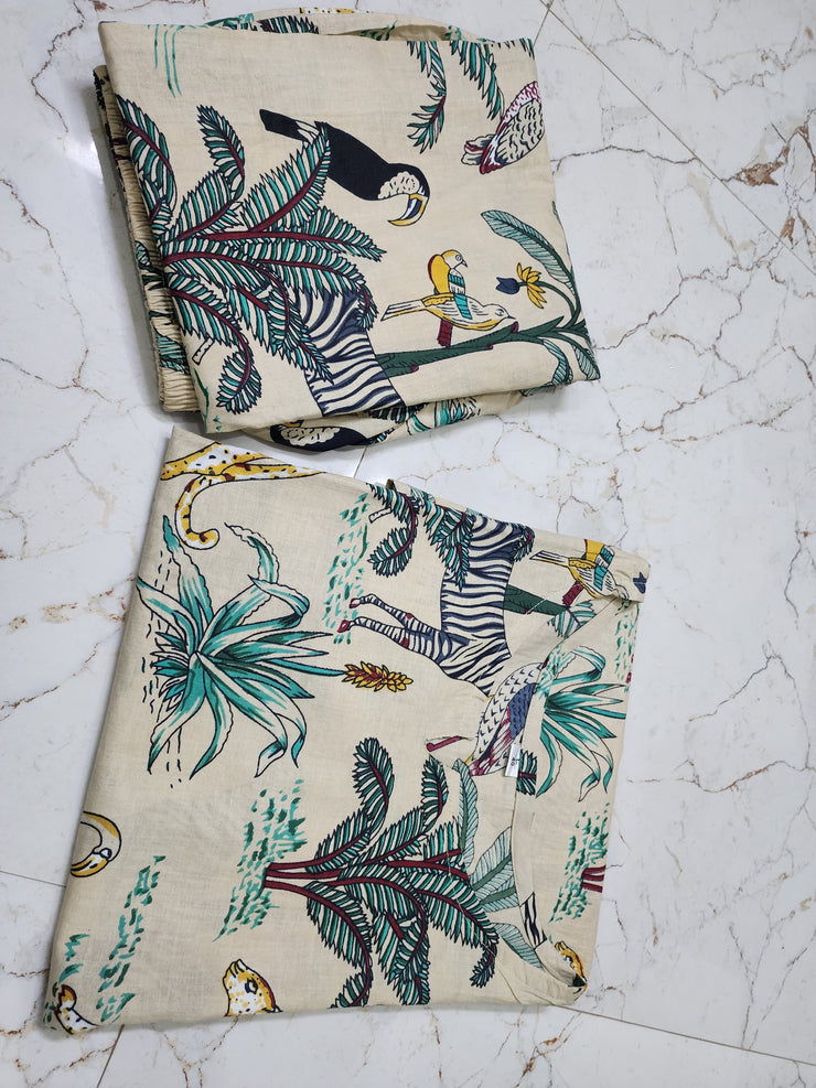 New Cotton Jungle print cord set designs