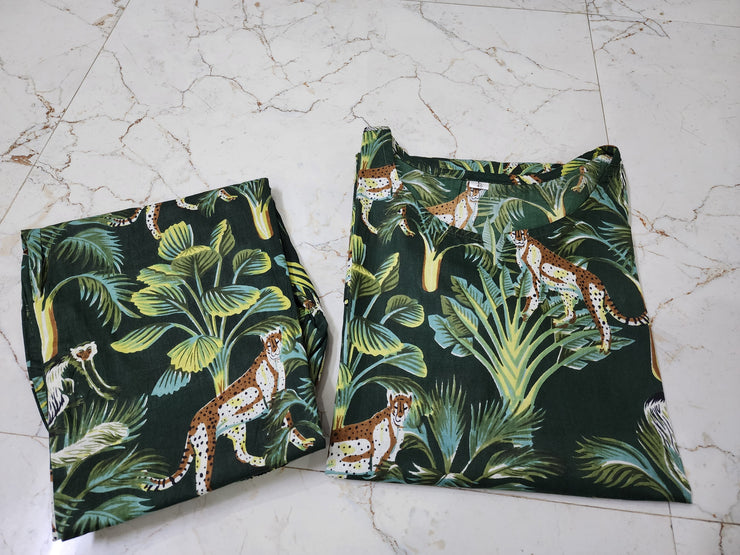 New Cotton Jungle print cord set designs