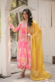 ALIA CUT GOWN WITH DUPATTA SET