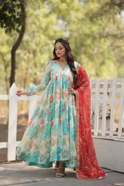 ALIA CUT GOWN WITH DUPATTA SET