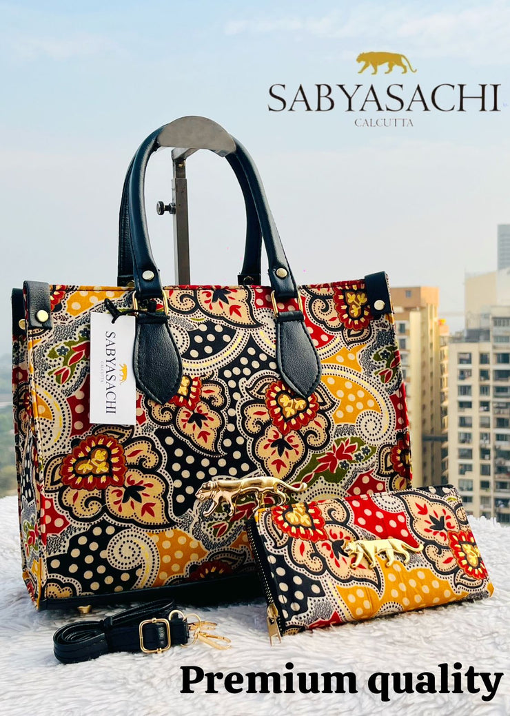 PATOLA PRINTS & TRAVEL TOTE BAG