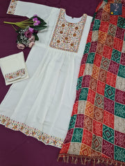 Chanderi Print Ladies Suit