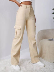 WOMAN CARGO POCKET JEANS