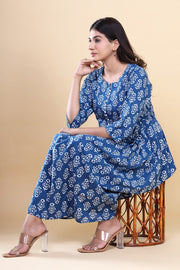 Hand Block Printed Cotton Full Length Kurtis