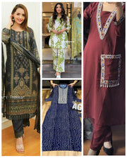 4 Ethnic Suits Combo - Part of Festival Sale