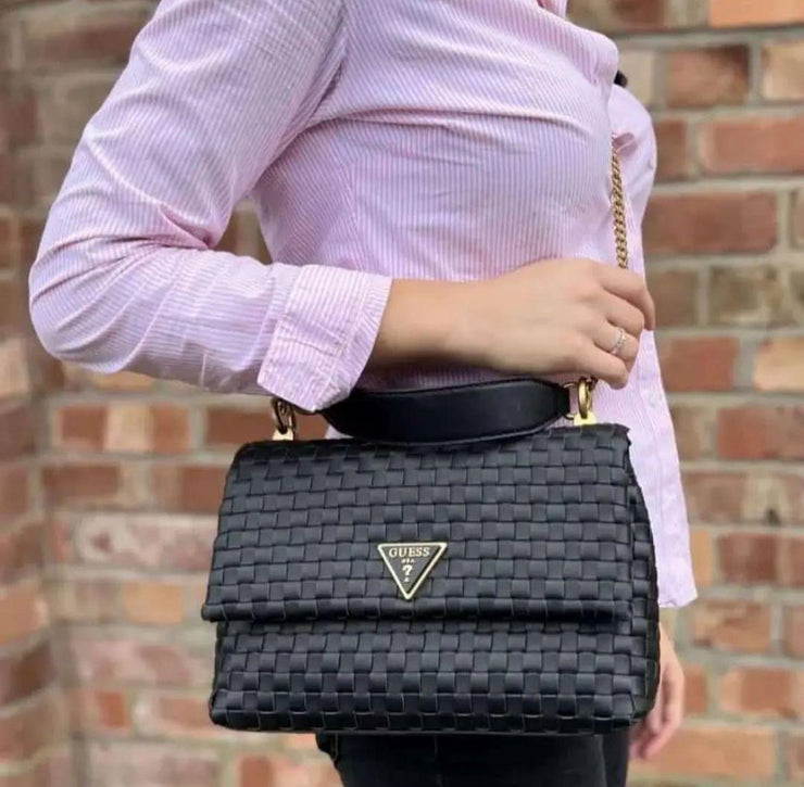 Guess 🔻weave Lisbet Covertible Women’s Leather Bag